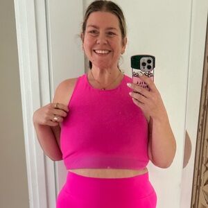 Fabletics Pink seamless Sports Bra